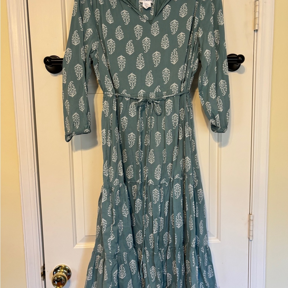 Lucky Brand XL Prairiecore Bottom-Tiered Flowy Dress